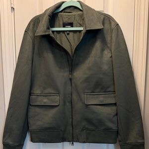 Express Men's Olive Bomber Jacket